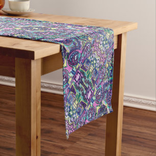 Free Will-Modern Geometric Pattern Short Table Runner