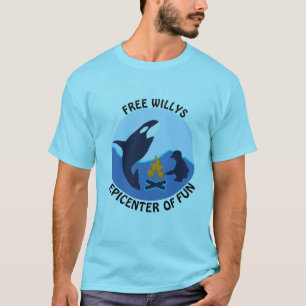 Free Willy Teal Shirt