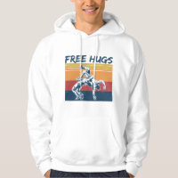 Free Wrestler Hugs Vintage Retro Funny Wrestling
