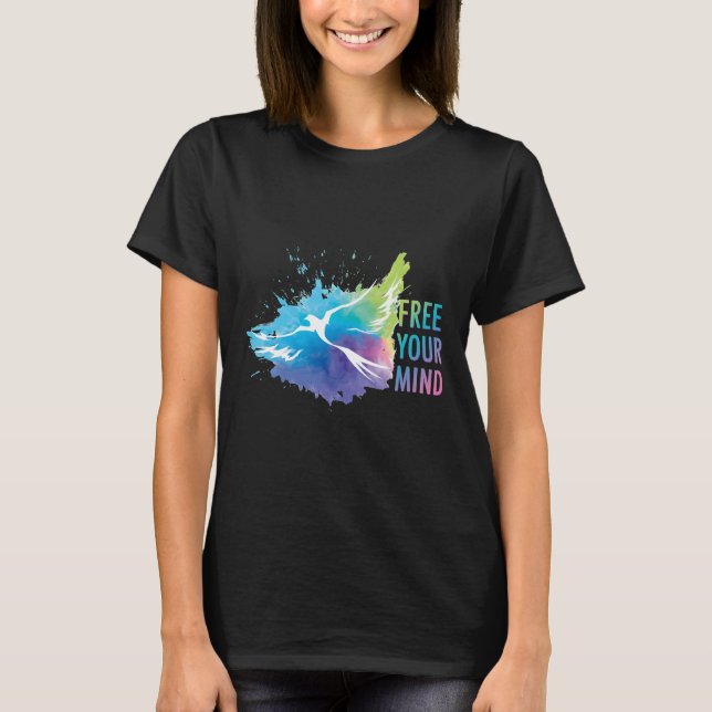Free Your Mind Dove T-Shirt (Front)