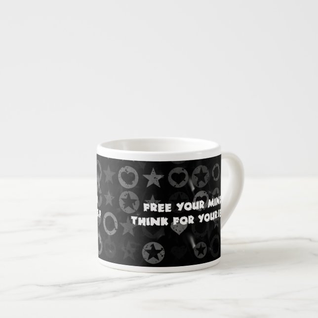 Free Your Mind Espresso Cup (Front Right)