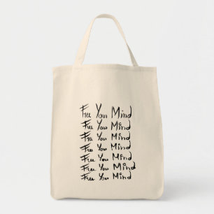 FREE your MIND! Motivational calligraphy quote Tote Bag