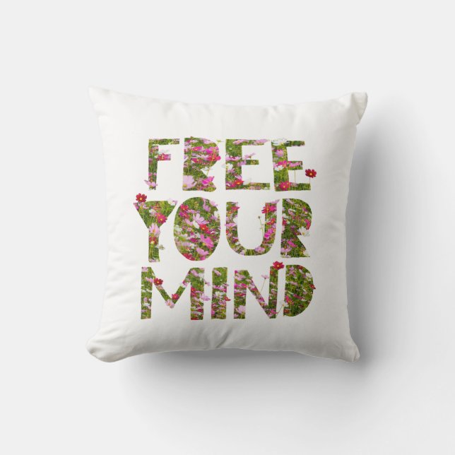 Free your mind pillow (Front)