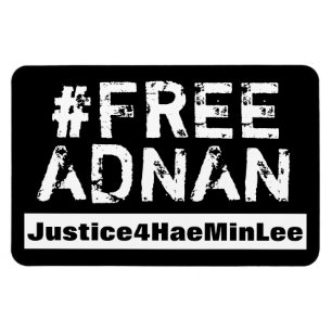 #FreeAdnan bumper magnet