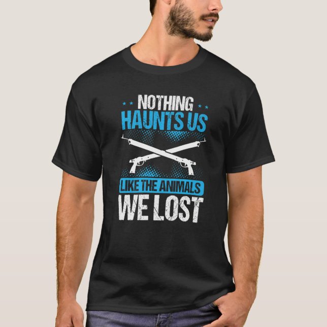 Freediving Nothing haunts us Spearfisher Spearfish T-Shirt (Front)
