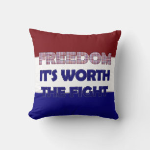 Freedom 02-Square Throw Pillow