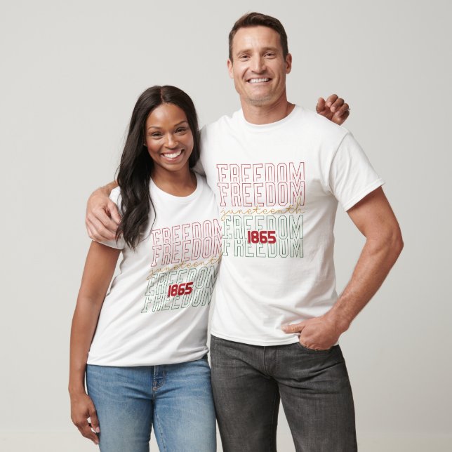 Freedom 1865 - Black History  T-Shirt (Unisex)