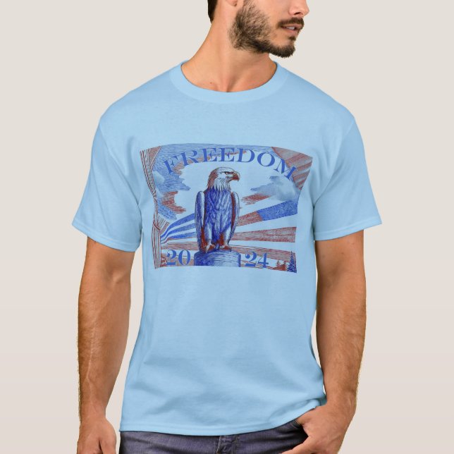 Freedom 2024 Men's Eagle T-Shirt (Front)