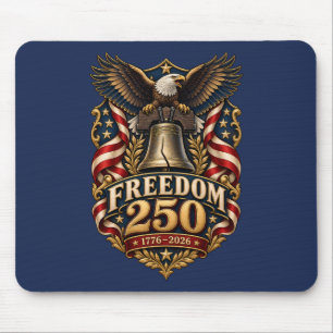 Freedom 250 Liberty Bell Eagle Navy Mouse Pad