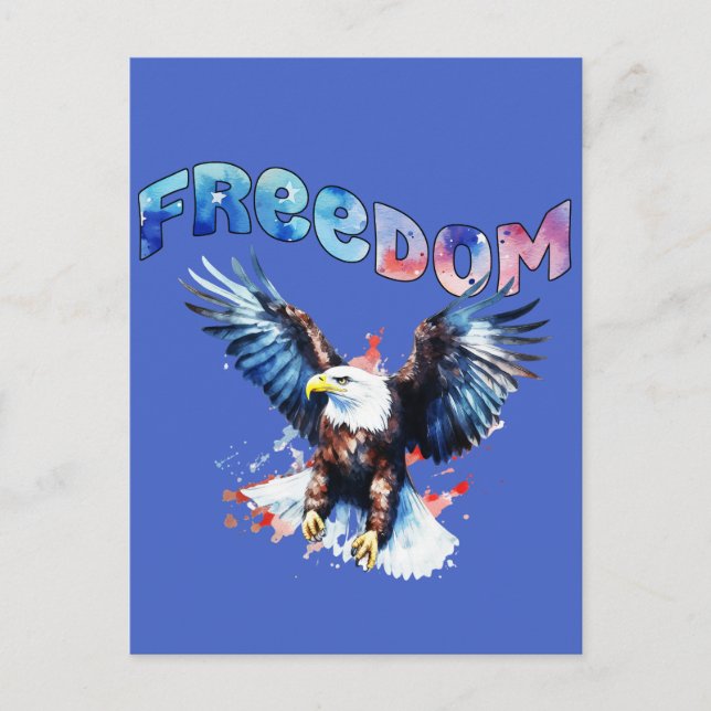 Freedom - 250th Independence Day Postcard (Front)