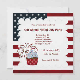 Freedom 4th of July Invitation