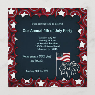 Freedom 4th of July Invitation