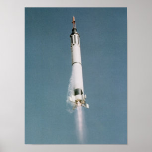Freedom 7 (Mercury Redstone 3) Launch Poster