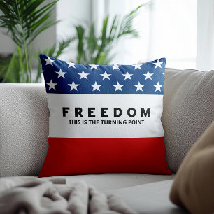 Freedom A True Patriot Cushion