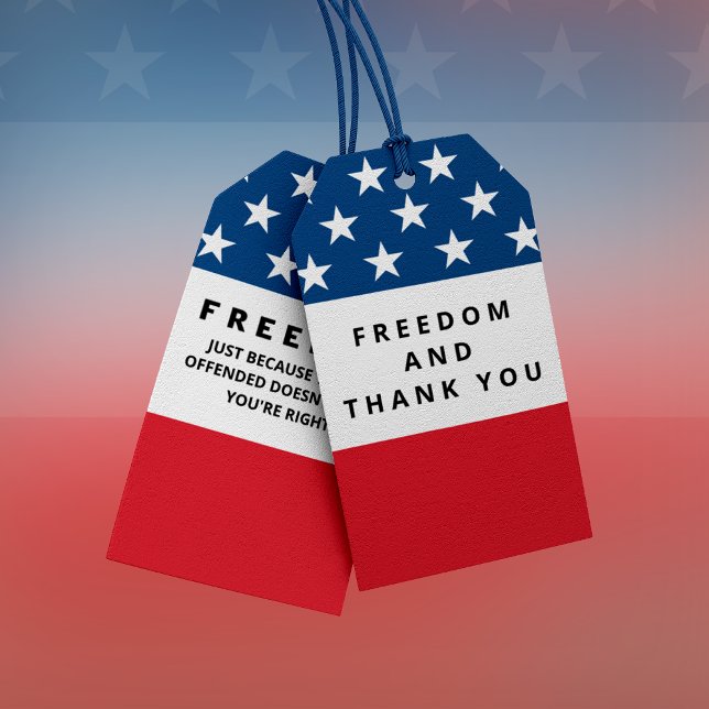 Freedom A True Patriot Gift Tags (Creator Uploaded)