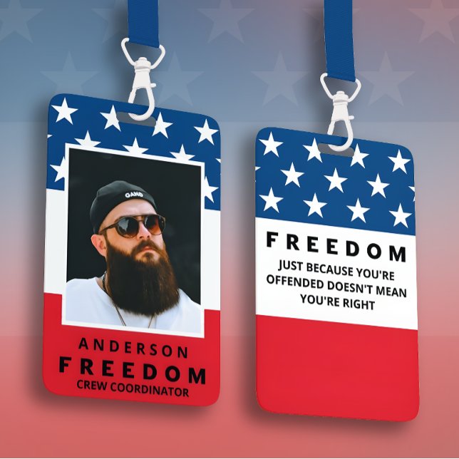 Freedom A True Patriot ID Badge (Creator Uploaded)