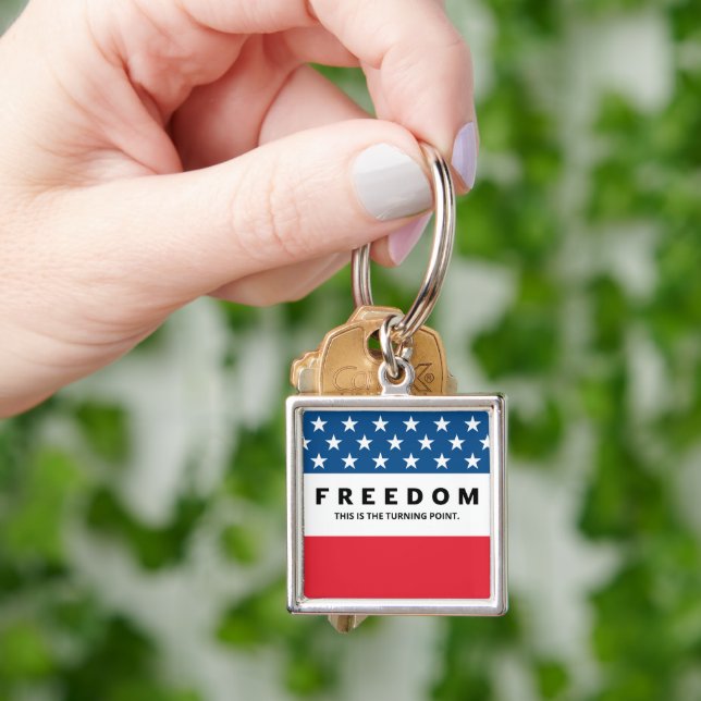 Freedom A True Patriot Key Ring (Hand)