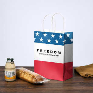 Freedom A True Patriot Medium Gift Bag