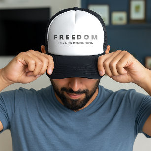 Freedom A True Patriot Trucker Hat