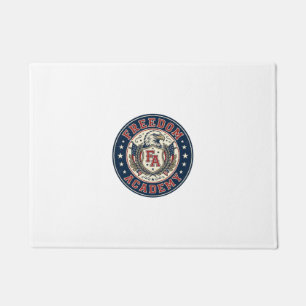 Freedom Academy Patriotic Patriotic University Aca Doormat