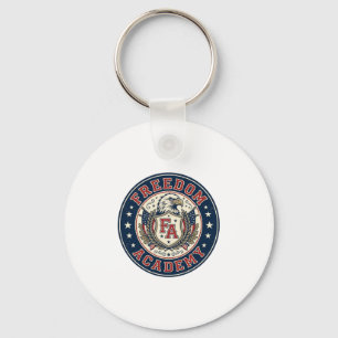 Freedom Academy Patriotic Patriotic University Aca Key Ring
