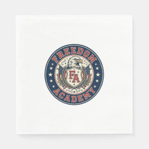 Freedom Academy Patriotic Patriotic University Aca Napkin