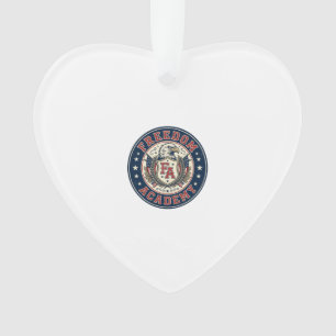 Freedom Academy Patriotic Patriotic University Aca Ornament