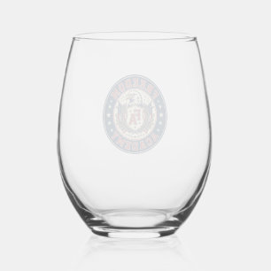 Freedom Academy Patriotic Patriotic University Aca Stemless Wine Glass