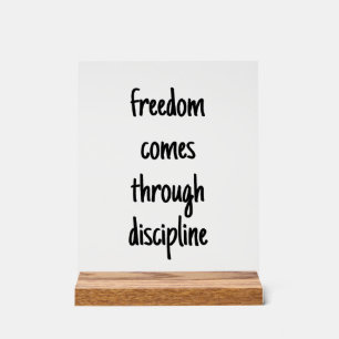 Freedom Acrylic Sign