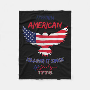 freedom america killing sins 4 july 1776 fleece blanket