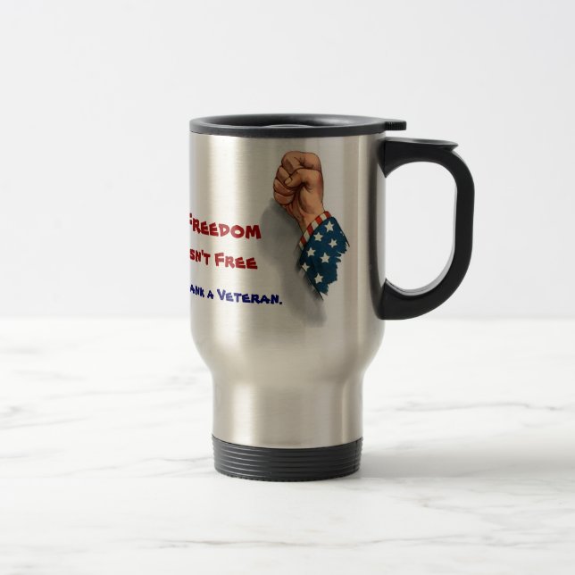 Freedom and Veterans Patriotic Mug (Right)