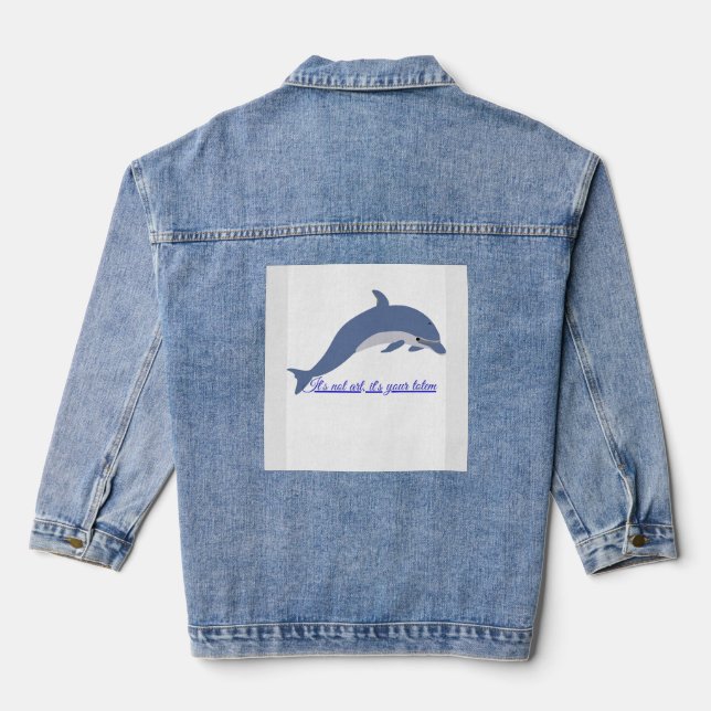 Freedom as a principle denim jacket (Back)