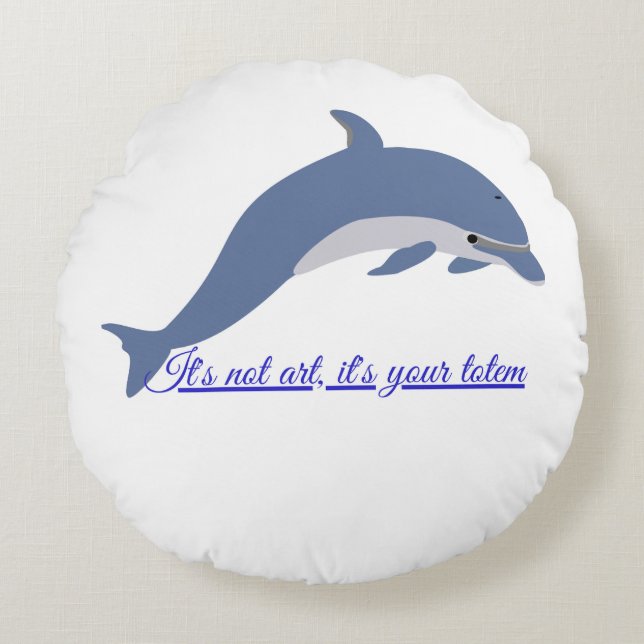 Freedom as a principle round cushion (Front)
