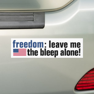 Freedom Bleep (v.2 flag) Bumper Sticker