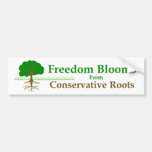 Freedom Blooms Bumper Sticker