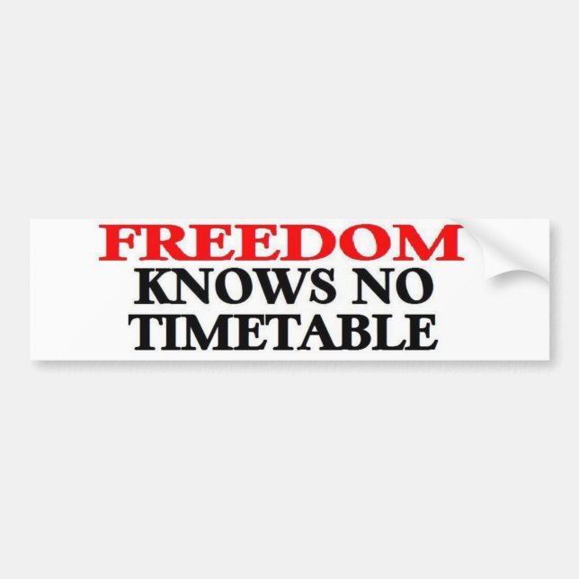 FREEDOM BUMPER STICKER (Front)