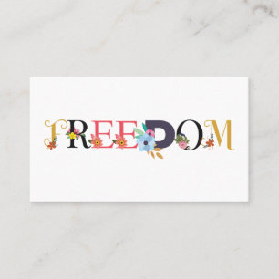 Freedom business card