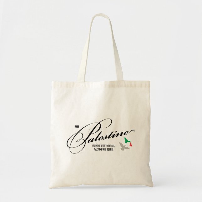 Freedom Carry: 'Free Palestine' Advocacy Tote Bag (Front)