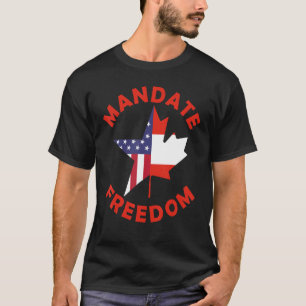 Freedom Convoy 2022 American Canadian Flag Mandate T-Shirt