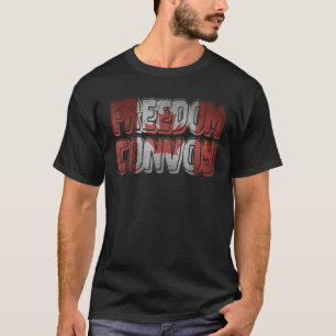 FREEDOM CONVOY 2022 CANADIAN TRUCKER RETRO VINTAGE T-Shirt