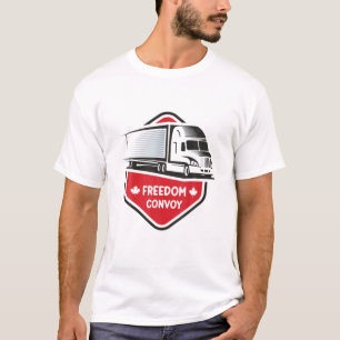 FREEDOM CONVOY 2022 CANADIAN TRUCKER TEES MAPLE LE