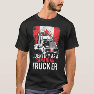 Freedom Convoy 2022 I Identify As A Canadian Truck T-Shirt
