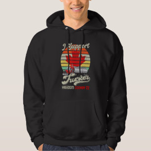 Freedom Convoy 2022 In Support Of Truckers Mandate Hoodie