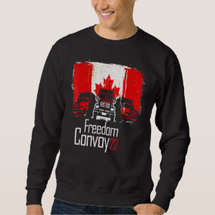 Freedom Convoy 2022 In Support Of Truckers Mandate Sweatshirt