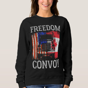 Freedom Convoy 2022 Support Canadian Truckers Mand Sweatshirt