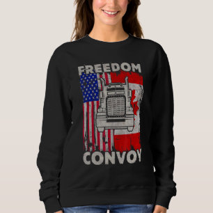Freedom Convoy 2022 Support Canadian Truckers Mand Sweatshirt