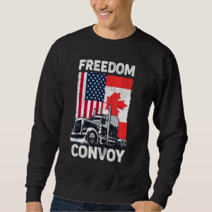 Freedom Convoy 2022 Support Canadian Truckers Mand Sweatshirt