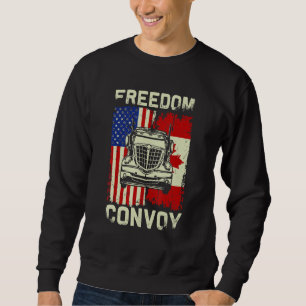 Freedom Convoy 2022 Support Canadian Truckers Mand Sweatshirt