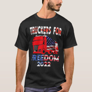 Freedom Convoy 2022 Support Canadian Truckers Mand T-Shirt