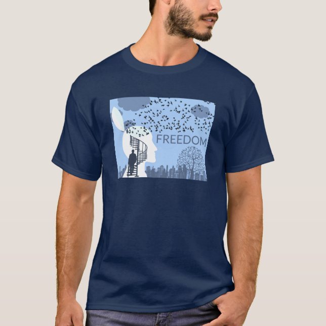Freedom  (dark) T-Shirt (Front)